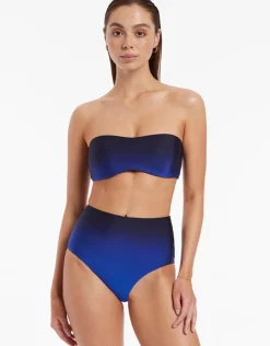 Jets Oia Sunset Minimal Bandeau Bikini Top - Ocean Sale