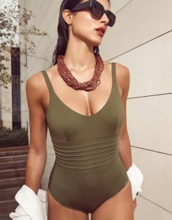 Nuria Ferrer Olivia Freedom Tank Swimsuit - Khaki Online