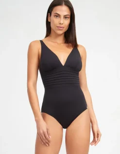 Nuria Ferrer Olivia Freedom V Neck Swimsuit - Black Hot