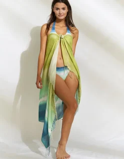 Watercult Ombre Flow Pareo - Aqua Shades Discount