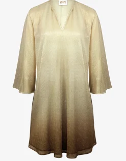 Maryan Mehlhorn Ombre Metallic Tunic - Earth Gradient Fashion