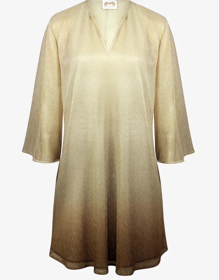 Maryan Mehlhorn Ombre Metallic Tunic - Earth Gradient Fashion