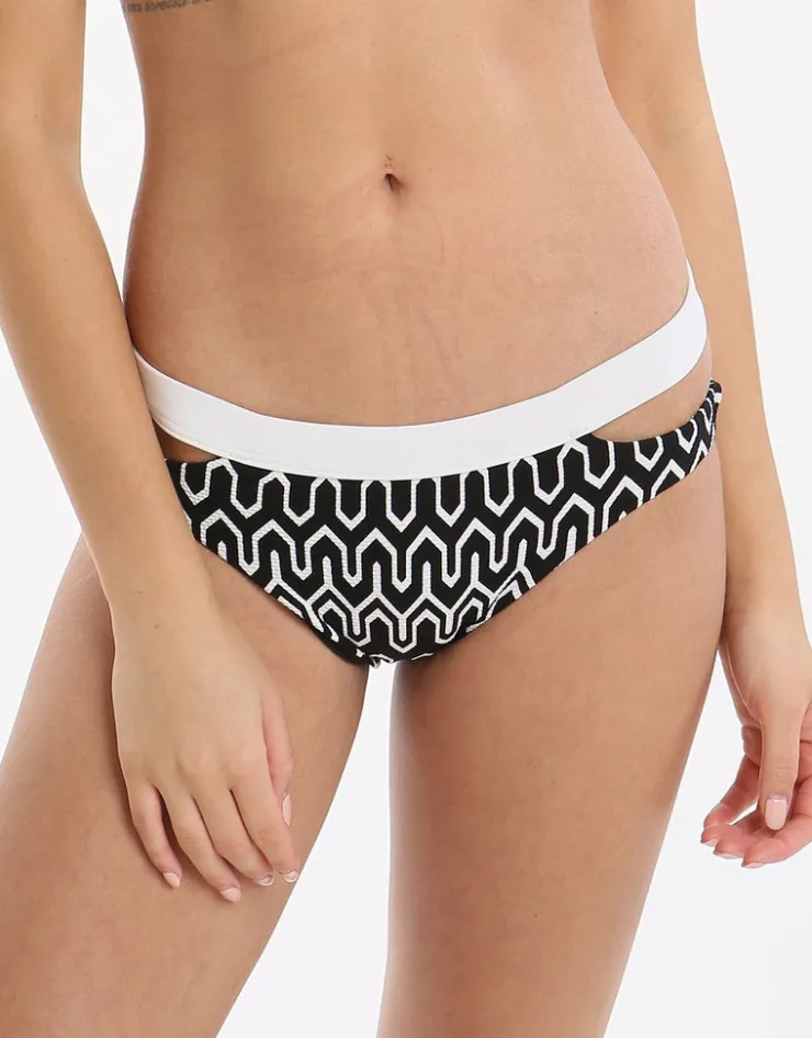 Seafolly Optic Wave Split Band Hipster - Black Discount
