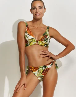 Maryan Mehlhorn Optimist Banded Bikini Top - Pina Colada Best