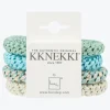 Kknekki Original Hair Tie Bundle - Soft Mint and Turquoise Glitter Best