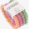 Kknekki Original Hair Tie Bundle - Pastel Orange, Pink and Green New