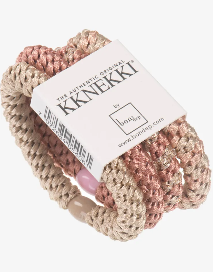 Kknekki Original Hair Tie Bundle - Pinky Beige and Golds Hot
