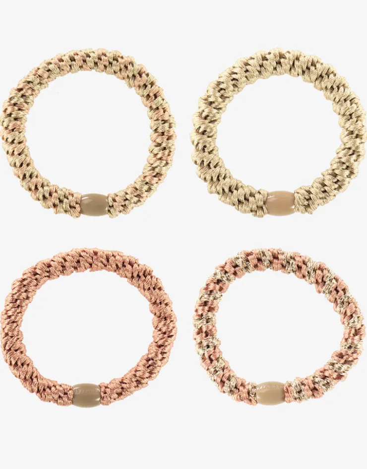 Kknekki Original Hair Tie Bundle - Pinky Beige and Golds Hot