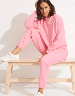 Seafolly Originals Crew Sweatshirt - Pink Clearance
