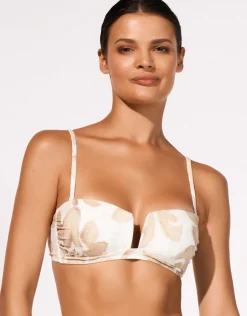Maryan Mehlhorn Ornation Bandeau Bikini Top - Canvas Sand Clearance