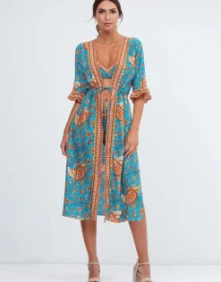Nuria Ferrer Ornela Kimono - Multi Hot