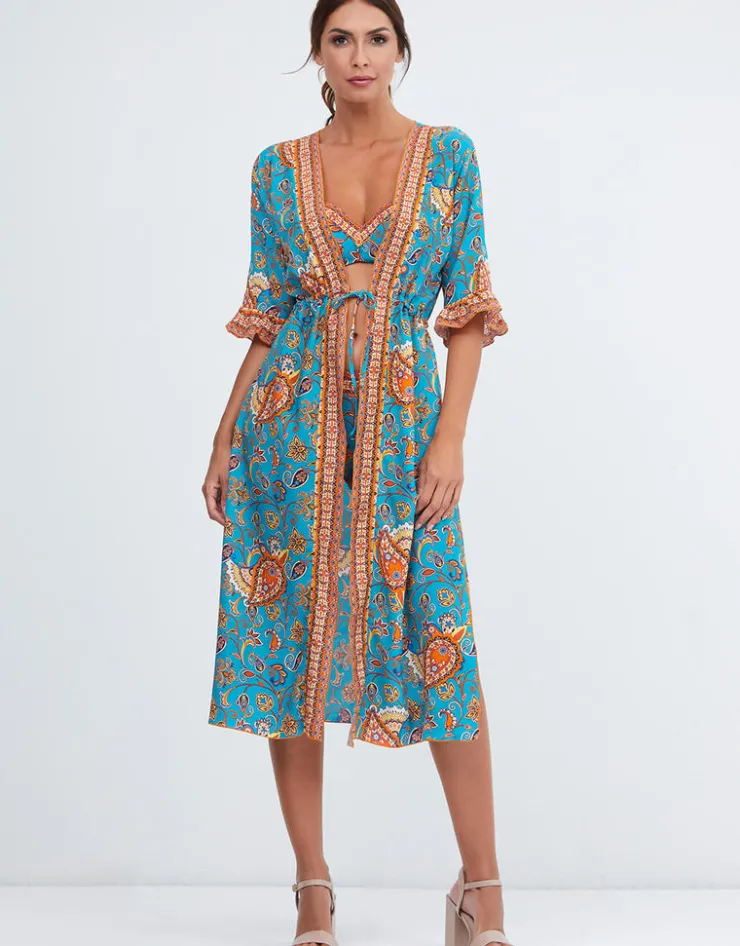 Nuria Ferrer Ornela Kimono - Multi Hot