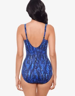 Miraclesuit Paka Mayan Siren Swimsuit - Blue/Black Clearance