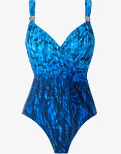 Miraclesuit Paka Mayan Siren Swimsuit - Blue/Black Clearance