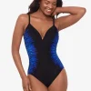 Miraclesuit Paka Mayan Temptation Swimsuit - Blue/Black Best