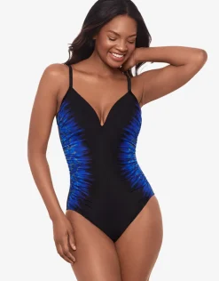 Miraclesuit Paka Mayan Temptation Swimsuit - Blue/Black Best