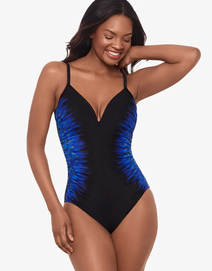 Miraclesuit Paka Mayan Temptation Swimsuit - Blue/Black Best