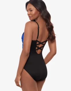 Miraclesuit Paka Mayan Temptation Swimsuit - Blue/Black Best