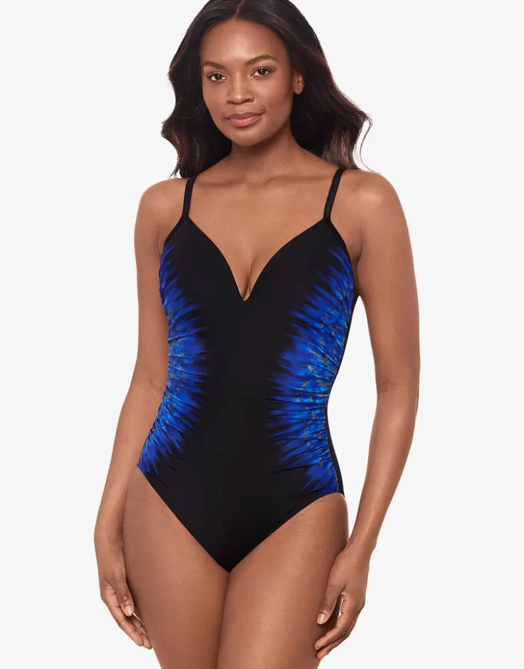 Miraclesuit Paka Mayan Temptation Swimsuit - Blue/Black Best