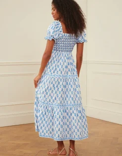 Pink City Prints Palermo Dress - Jodhpur Buta Clearance