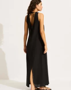 Seafolly Palermo Keyhole Maxi Dress - Black Fashion