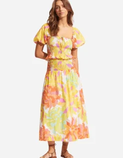 Seafolly Palm Springs Shirring Skirt - Limelight Online
