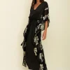 Pitusa Palm Tree Kaftan - Black Discount