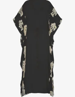 Pitusa Palm Tree Kaftan - Black Discount