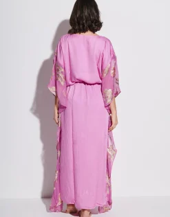 Pitusa Palm Tree Kaftan - Pink Discount