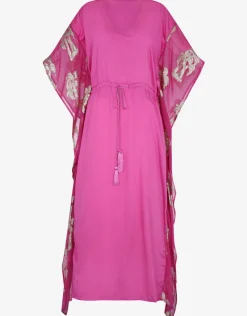 Pitusa Palm Tree Kaftan - Pink Discount