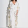 Pitusa Palm Tree Kaftan - White Sale