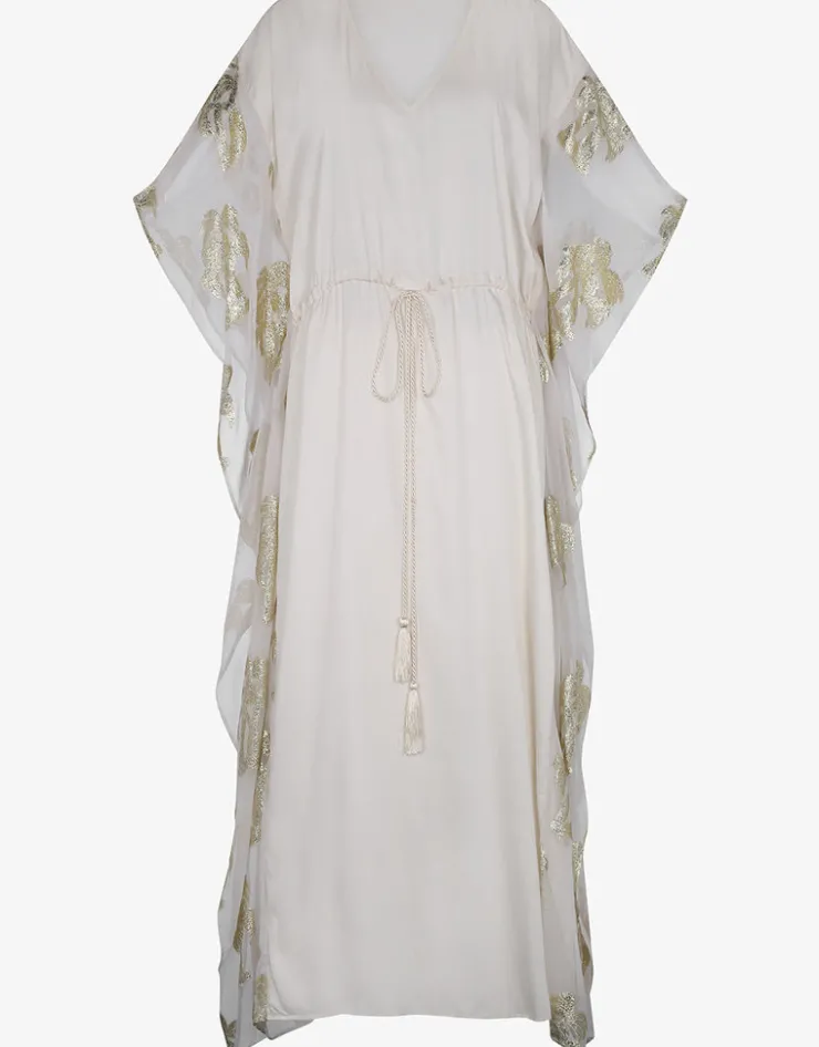 Pitusa Palm Tree Kaftan - White Sale