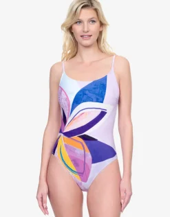 Gottex Paradiso Round Neck Swimsuit - Multi Outlet