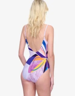 Gottex Paradiso Round Neck Swimsuit - Multi Outlet