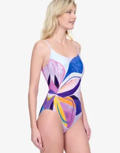 Gottex Paradiso Round Neck Swimsuit - Multi Outlet