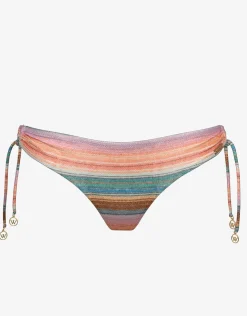 Watercult Pastel Sunset Bikini Pant - Pink Stripe Clearance