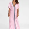 Pitusa Pima Abaya Dress - Light Pink New