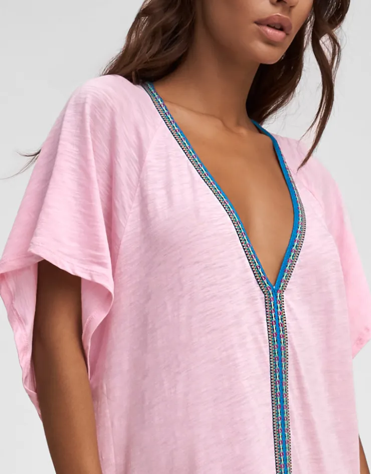 Pitusa Pima Abaya Dress - Light Pink New