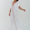 Pitusa Pima Abaya Dress - White Clearance