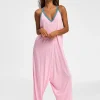 Pitusa Pima Jumpsuit - Light Pink Online