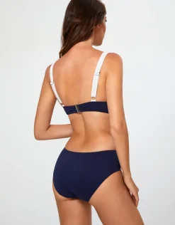 Nuria Ferrer Pitusa Balcony Bikini Top - Navy and White Outlet