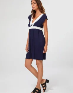Nuria Ferrer Pitusa Dress - Navy and White Discount