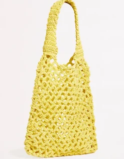 Seafolly Plaited Rope Tote Bag - Celery Outlet