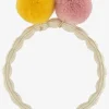 Kknekki PomPom Hair Tie - Ivory Outlet