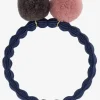 Kknekki PomPom Hair Tie - Navy Fashion