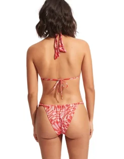 Seafolly Poolside Rio Bikini Pant - Pink Chintz Sale