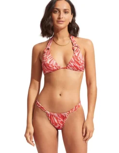 Seafolly Poolside Rio Bikini Pant - Pink Chintz Sale