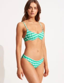Seafolly Portofino Sweetheart Underwire Bikini Top - Jade Discount
