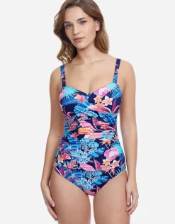 Gottex Profile Bohemian Gypsy D Cup Swimsuit - Navy Sale