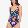 Gottex Profile Marguerite Surplice Swimsuit - Black Multi Best